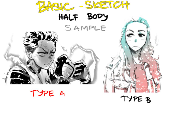 I will draw art commission in my drawing style 1 character