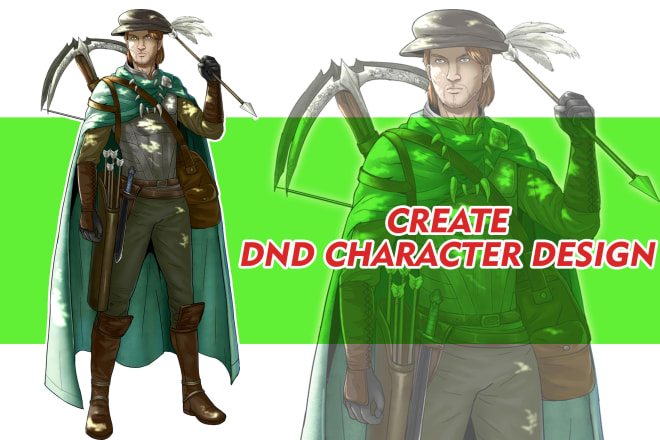 I will draw cool dnd character and fantasy concept art for you
