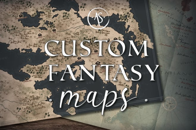 I will draw custom fantasy map for your personal project