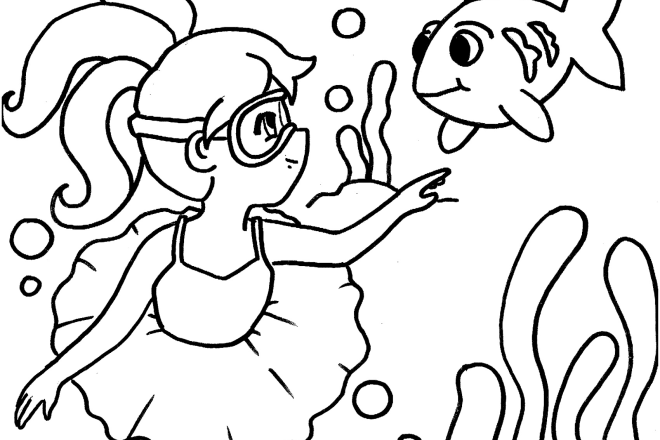 I will draw line drawings for coloring book or story book etc