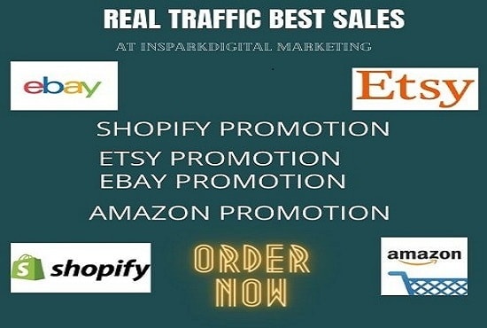 I will drive real traffic to your etsy, shopify, ebay etc store