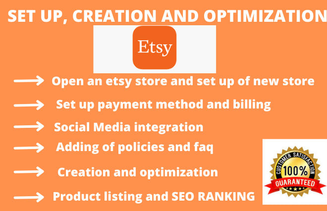 I will drive sales to etsy store, set up etsy shop creation, etsy marketing, etsy SEO