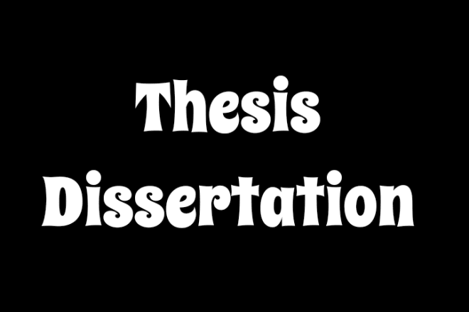 I will edit and proofread your thesis or dissertation