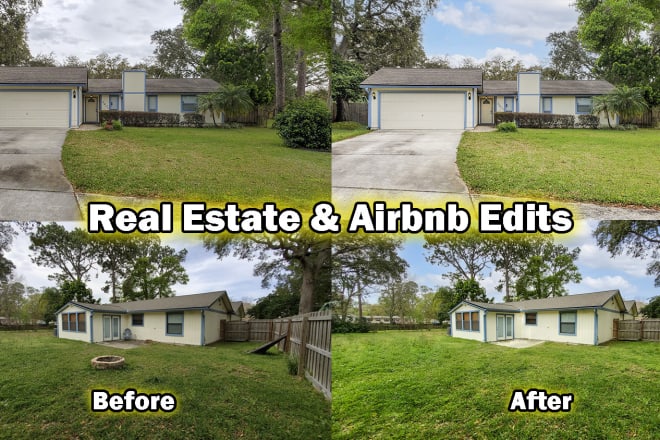 I will enhance your real estate property and airbnb photos