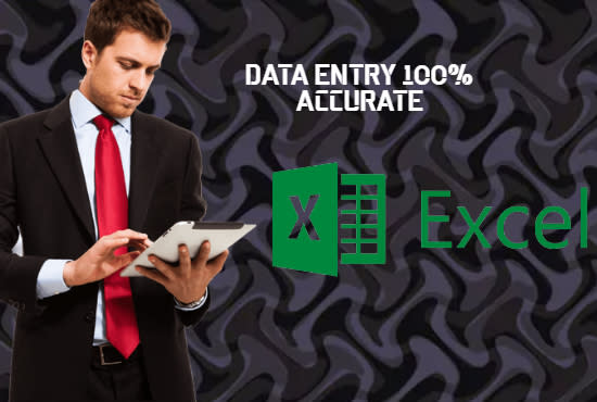 I will enter data in microsoft office which includes word, excel, powerpoint