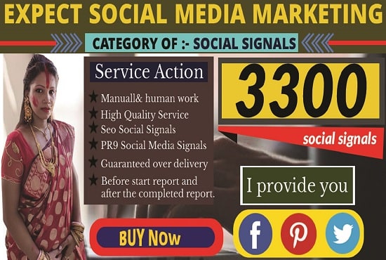 I will expect social media marketing manager and provide signals