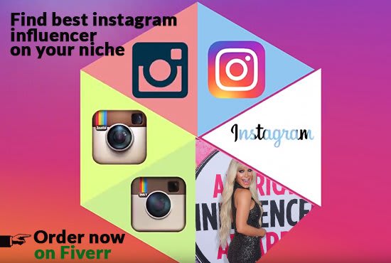 I will find best instagram influencer on your niche