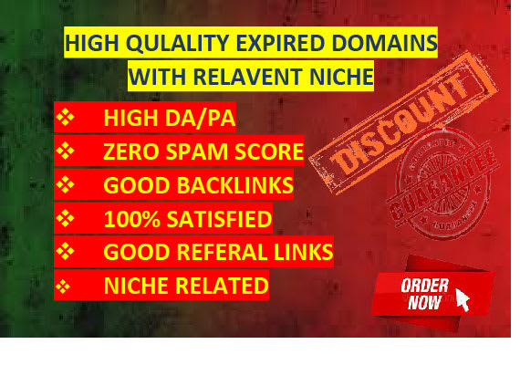 I will find high authority expired domains with related niche