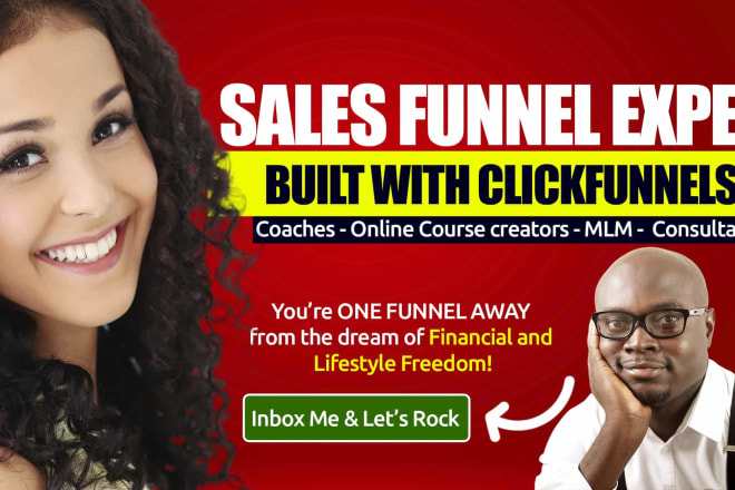 I will fix or design high converting sales funnels with clickfunnels