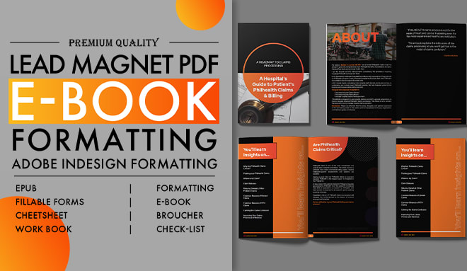I will format your PDF, lead magnet design and ebook design