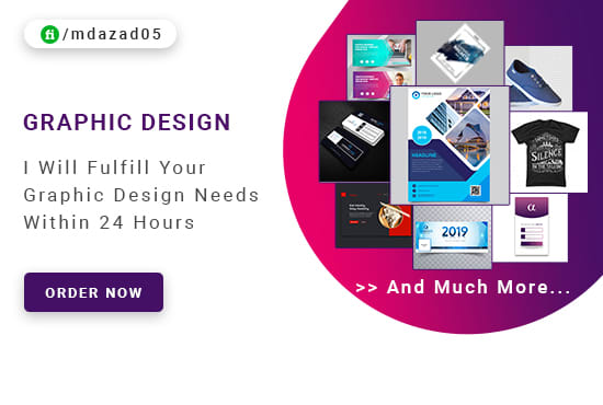 I will fulfill your graphic design needs within 24 hours