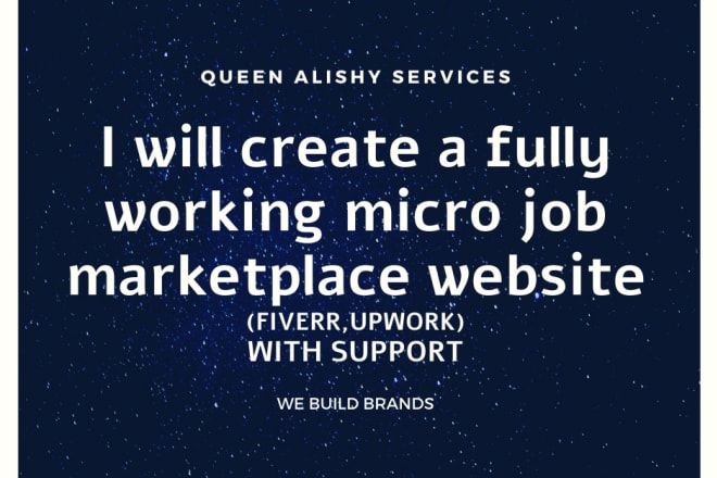 I will fully working micro job marketplace website portal with extra support