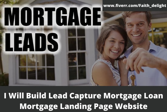 I will generate mortgage lead, mortgage loan mortgage landing page website design