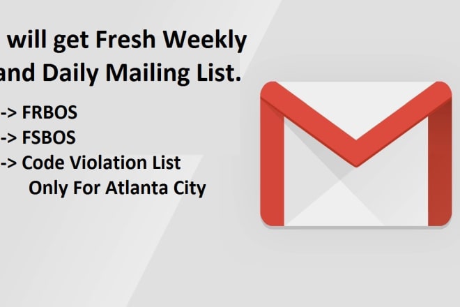 I will get fresh weekly and daily mailing list
