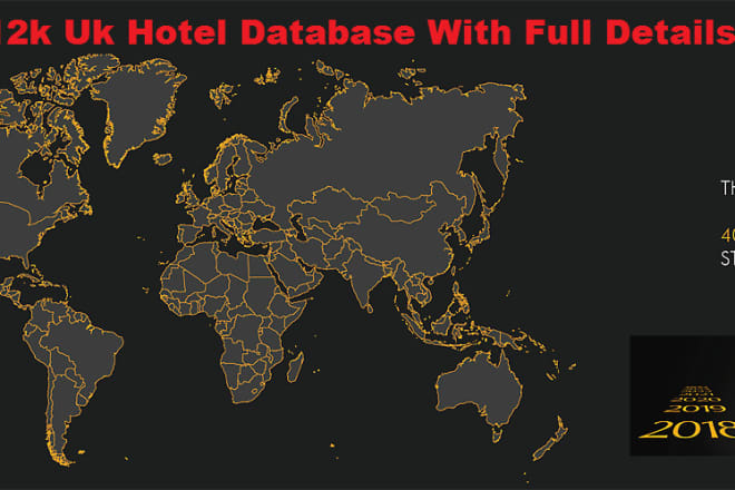 I will give 12k uk hotel database with full details