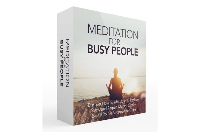 I will give meditation for busy people ebook video pl resell rights