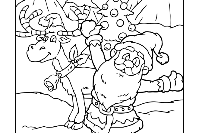 I will give you 10 to 30 christmas pages for your coloring book