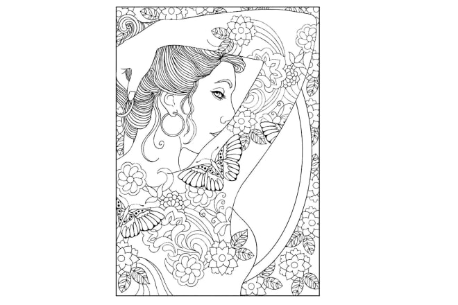 I will give you 50 printable detailed adult coloring book pages