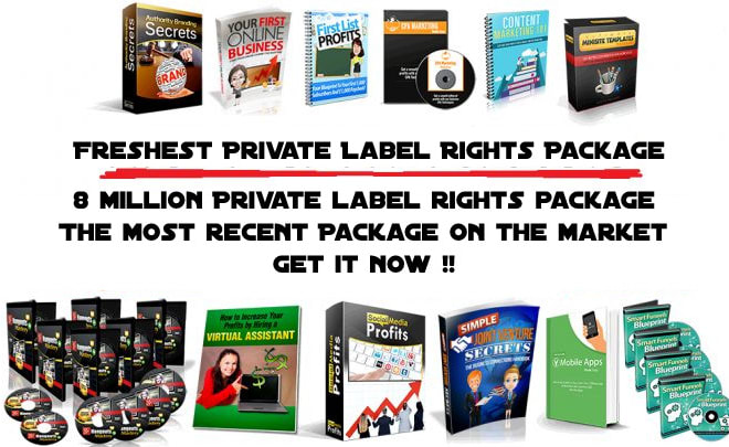 I will give you 8 million private label rights, fresh package