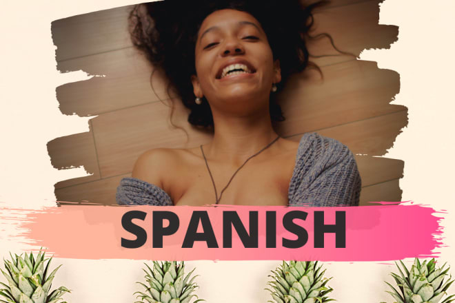 I will give you spanish lessons and help you with writing