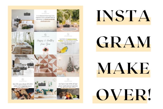 I will give your instagram page a makeover