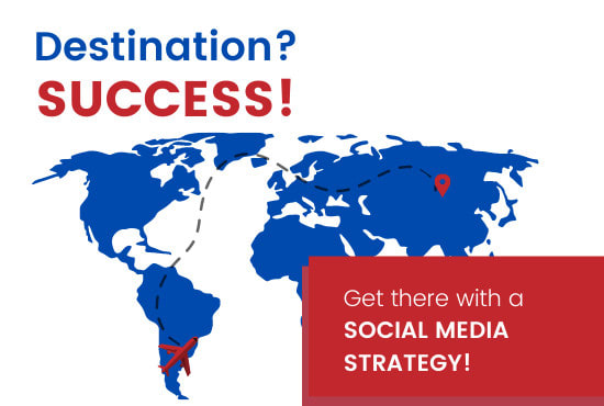 I will guide your steps to success with a social media strategy