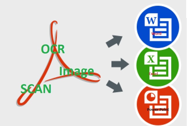 I will import or retype your ocr and scan PDF