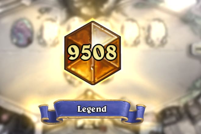 I will improve your rank in hearthstone up to legend