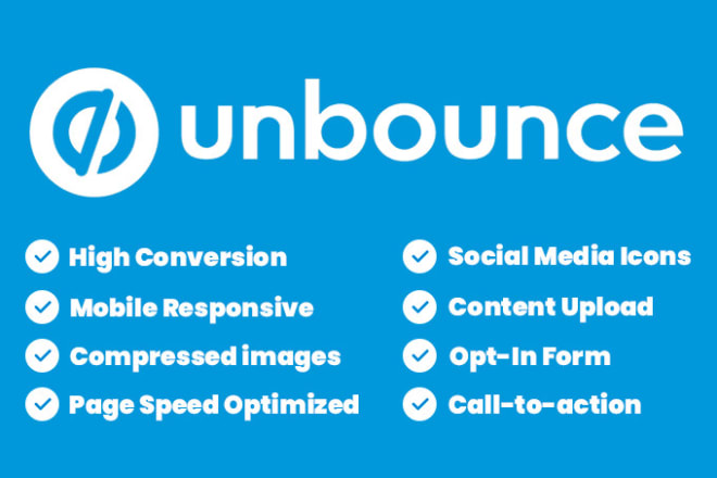 I will increase your conversion using unbounce landing page