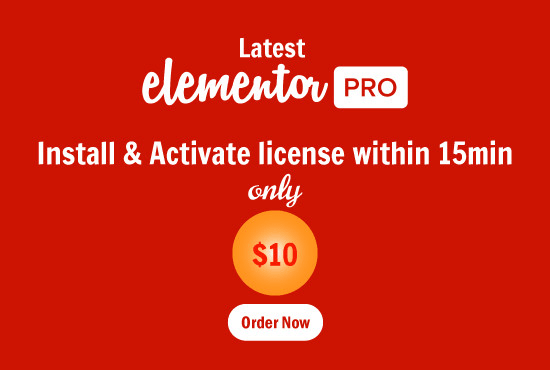 I will install and activate elementor pro on wordpress within 15 min