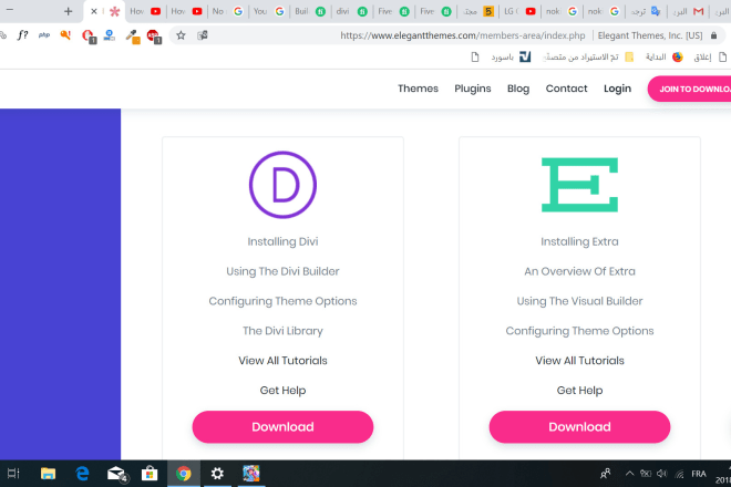 I will install divi theme and extra and elegant themes plugins
