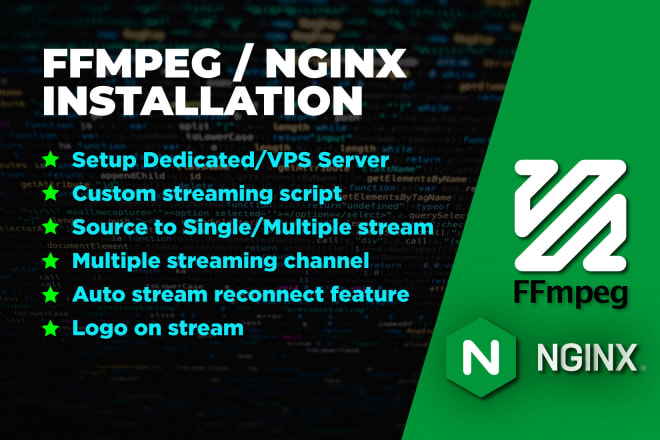 I will install ffmpeg on your linux server for live streaming