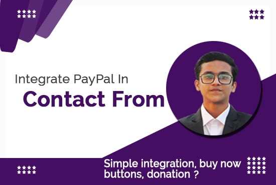 I will integrate paypal in contact form