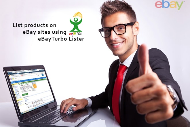 I will list 100 products on ebay using ebay turbo lister