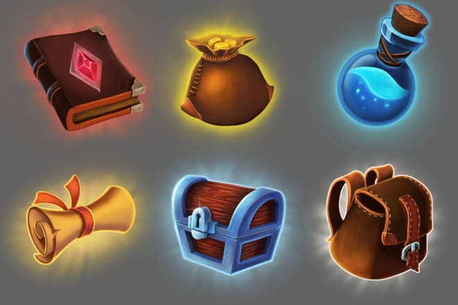 I will make 2d props, assets, items for your game