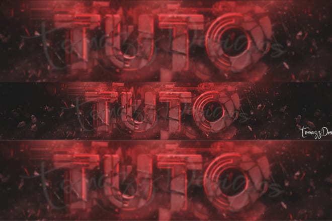 I will make a 3d youtube banner for only 5 dollars