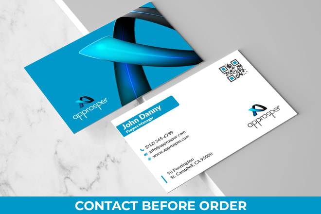 I will make a business card in any style of business card design