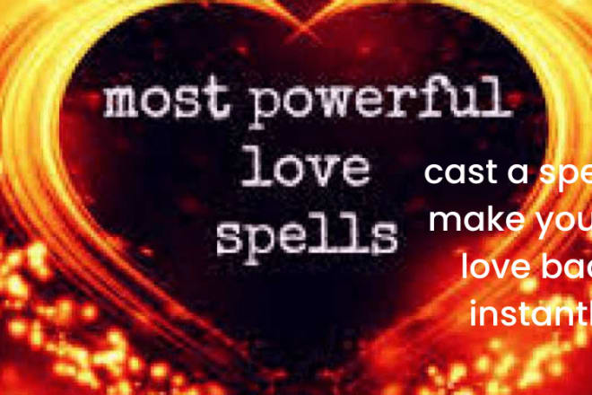I will make a powerful obsession love spell to make your ex back