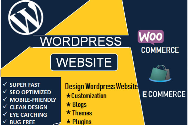 I will make a responsive ecommerce wordpress store website design, woocommerce,product