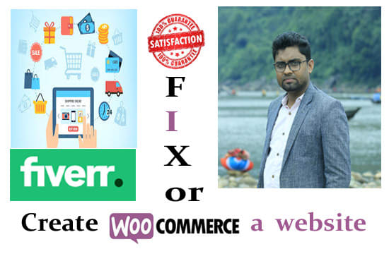 I will make and fix a full ecommerce wp website using woo commerce