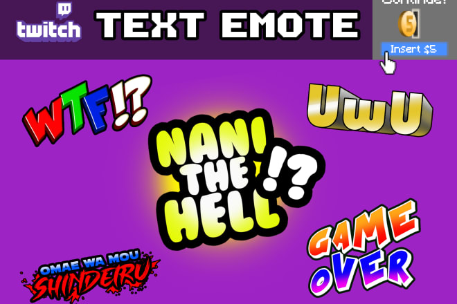 I will make awesome twitch text emoticon emote