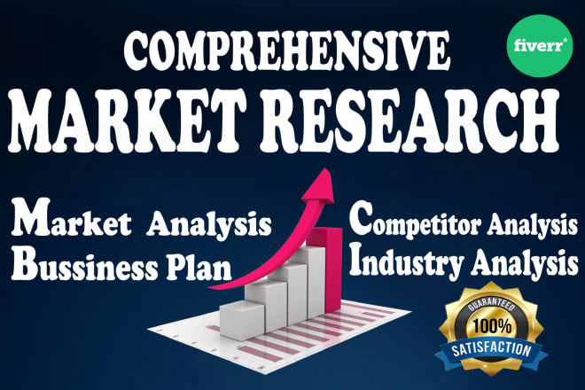 I will make comprehensive market research,business plan,competitor analysis or report