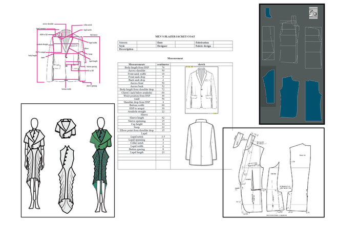 I will make garment, dress, clothing sewing pattern and fashion sketch in lowest price