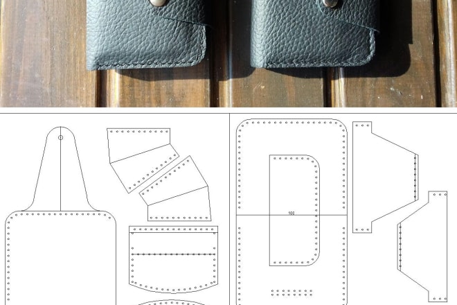 I will make patterns, template for making leather goods