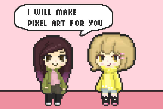 I will make pixel art for you