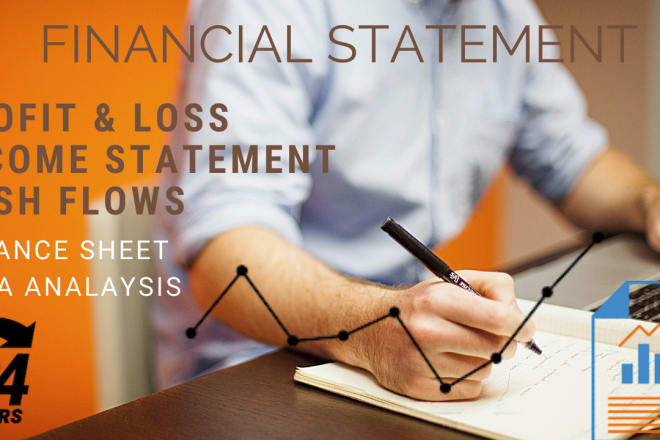 I will make profit and loss, balance sheet and cash flow statements