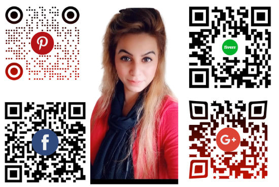 I will make qr codes with business logo