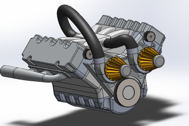 I will make solidworks design works for industrial projects