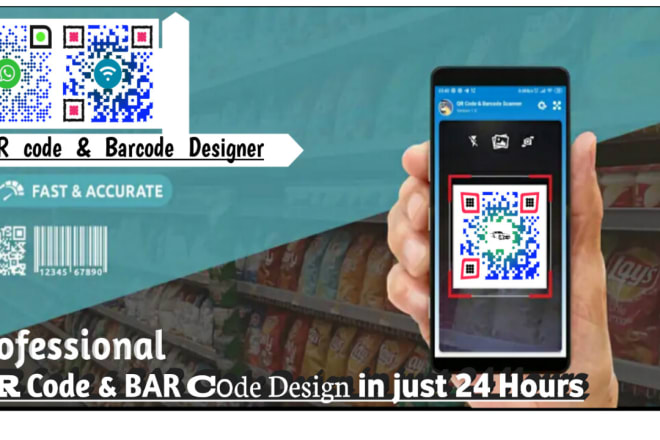 I will make super quality colourful qr codes with logo