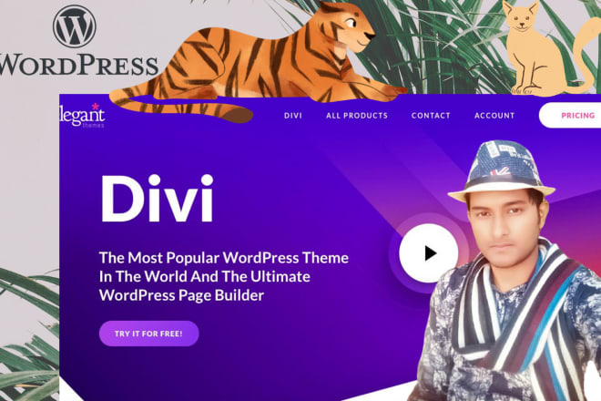 I will make you responsive website via using divi builder